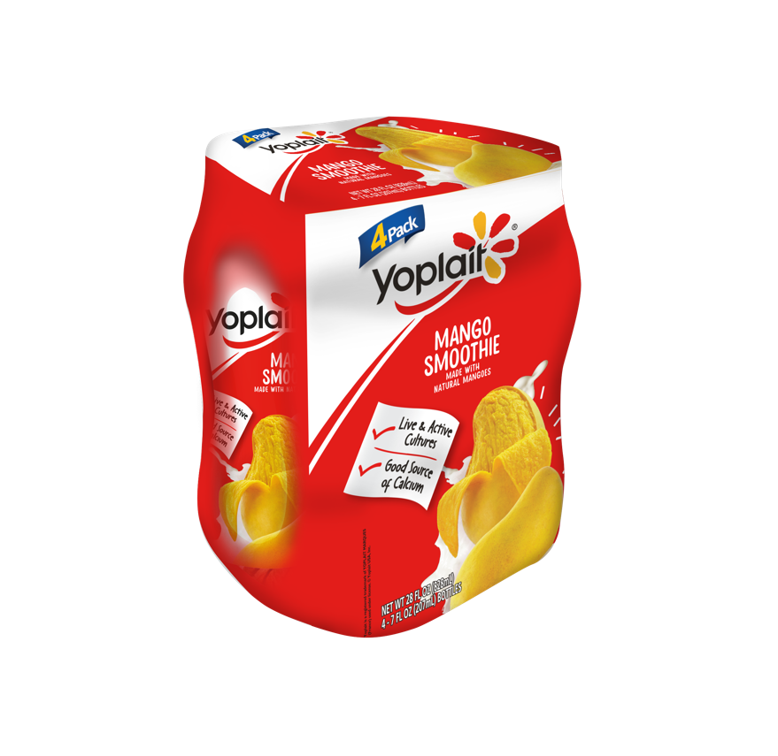 Yoplait 4 Pack Mango Smoothie 8oz Case