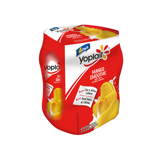 Yoplait 4 Pack Mango Smoothie 8oz Case