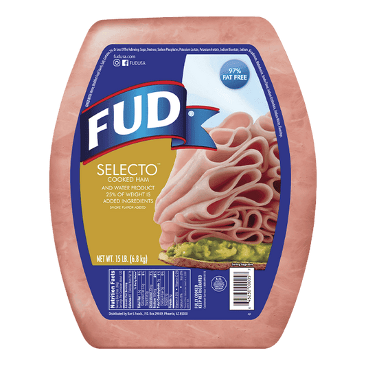 FUD Select Cooked Bulk Ham 15lbs.