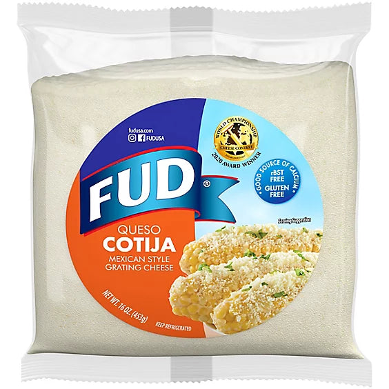 FUD Cotija Grated 16oz Case