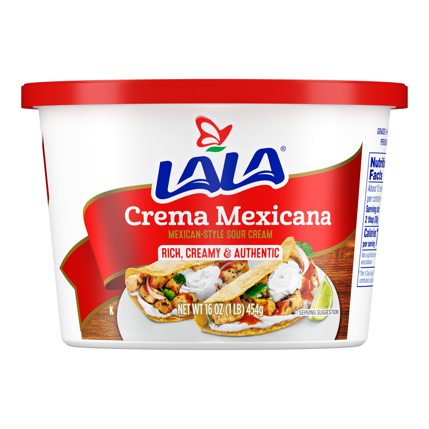 LALA Sour Cream 16oz Case