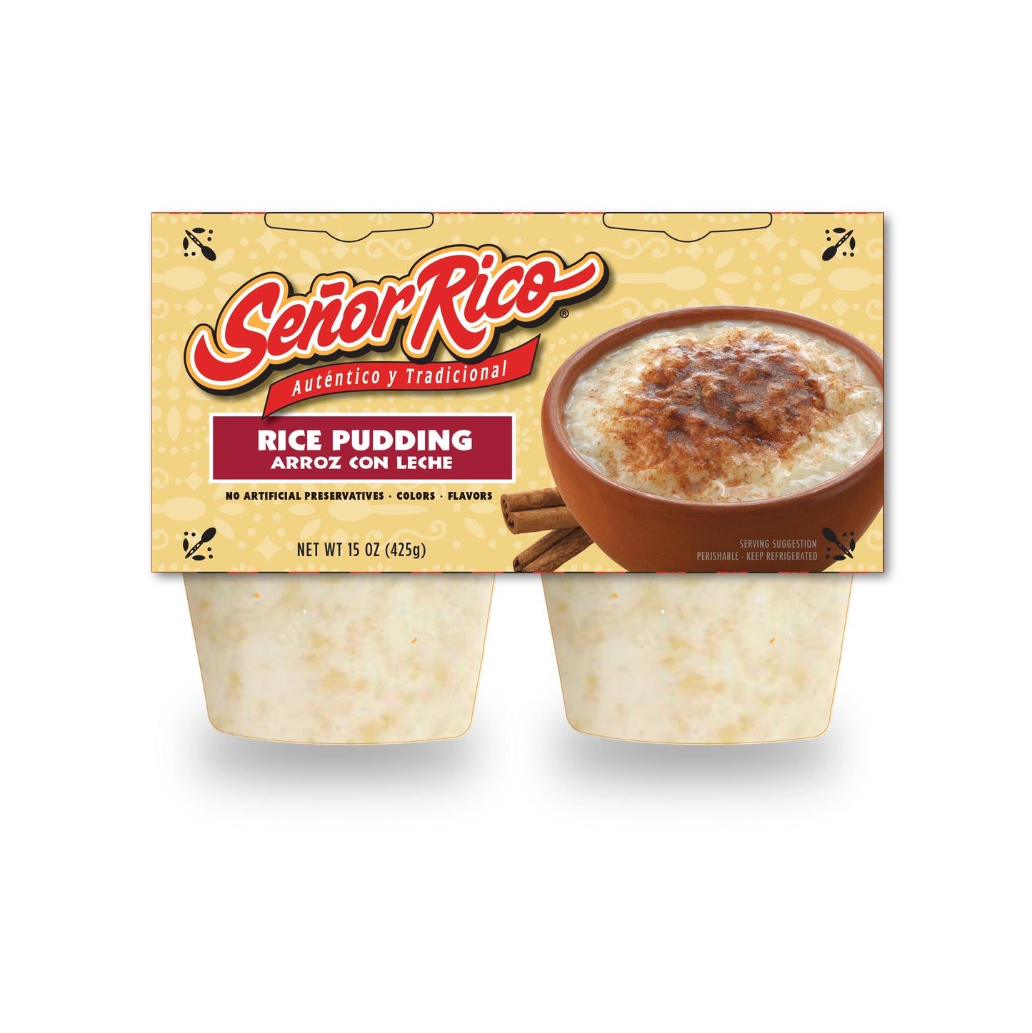 Senor Rico Rice Pud 6-4/3.75oz Case